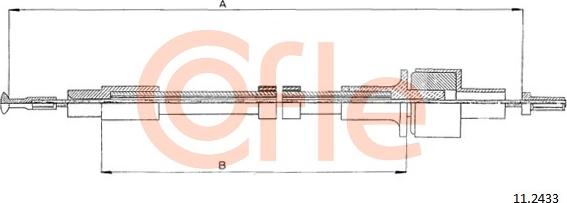 Cofle 11.2433 - Въжен механизъм, задействане на съединителя vvparts.bg