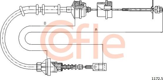 Cofle 1172.5 - Въжен механизъм, задействане на съединителя vvparts.bg