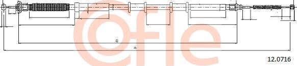 Cofle 12.0716 - Жило, ръчна спирачка vvparts.bg