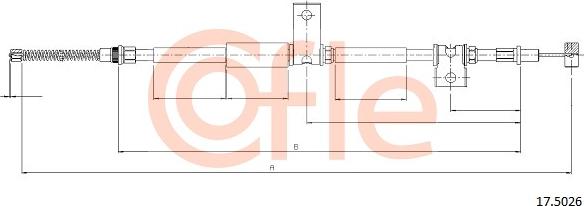 Cofle 17.5026 - Жило, ръчна спирачка vvparts.bg