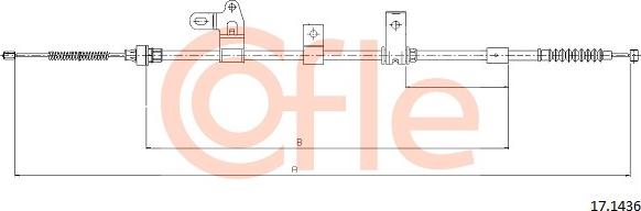 Cofle 17.1436 - Жило, ръчна спирачка vvparts.bg