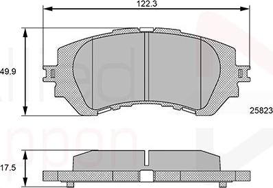 Comline ADB06112 - Комплект спирачно феродо, дискови спирачки vvparts.bg