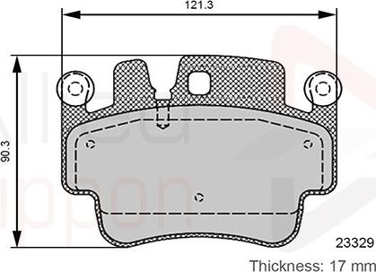 Comline ADB06131 - Комплект спирачно феродо, дискови спирачки vvparts.bg