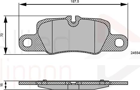 Comline ADB06123 - Комплект спирачно феродо, дискови спирачки vvparts.bg