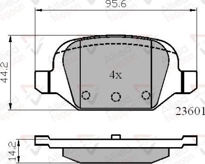 Comline ADB01026 - Комплект спирачно феродо, дискови спирачки vvparts.bg