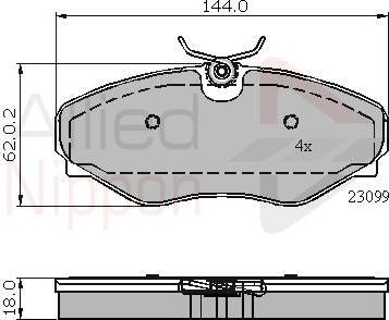 Lucas Diesel GDB1574 - Комплект спирачно феродо, дискови спирачки vvparts.bg