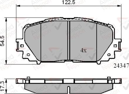 Comline ADB01767 - Комплект спирачно феродо, дискови спирачки vvparts.bg