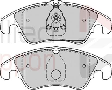 Comline ADB01789 - Комплект спирачно феродо, дискови спирачки vvparts.bg