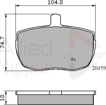 Delphi LUP157 - Комплект спирачно феродо, дискови спирачки vvparts.bg