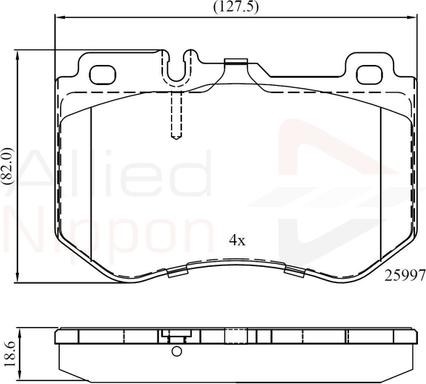 Comline ADB02347 - Комплект спирачно феродо, дискови спирачки vvparts.bg