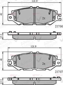 Comline ADB0788 - Комплект спирачно феродо, дискови спирачки vvparts.bg