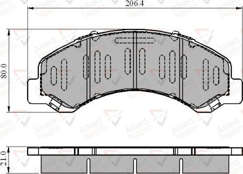 Comline ADB3919 - Комплект спирачно феродо, дискови спирачки vvparts.bg