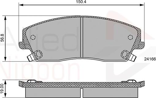 Comline ADB36085 - Комплект спирачно феродо, дискови спирачки vvparts.bg