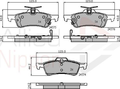 Comline ADB31657 - Комплект спирачно феродо, дискови спирачки vvparts.bg