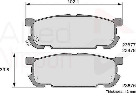 Comline ADB31207 - Комплект спирачно феродо, дискови спирачки vvparts.bg