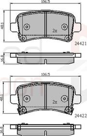 Comline ADB31795 - Комплект спирачно феродо, дискови спирачки vvparts.bg