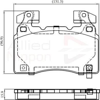 Comline ADB32372 - Комплект спирачно феродо, дискови спирачки vvparts.bg