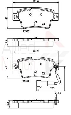 Comline ADB21528 - Комплект спирачно феродо, дискови спирачки vvparts.bg