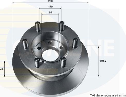 Comline ADC9128 - Спирачен диск vvparts.bg