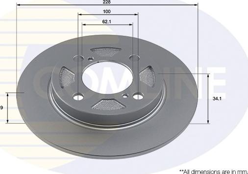 Comline ADC4048 - Спирачен диск vvparts.bg