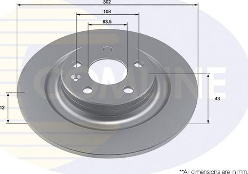 Comline ADC4056 - Спирачен диск vvparts.bg