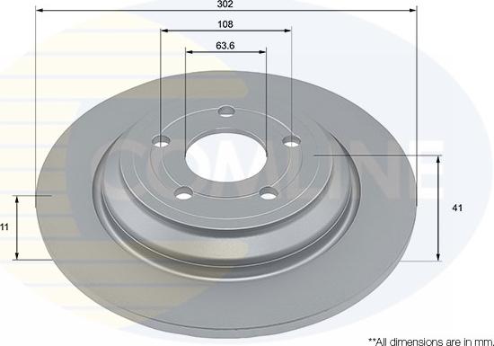 Comline ADC4076 - Спирачен диск vvparts.bg