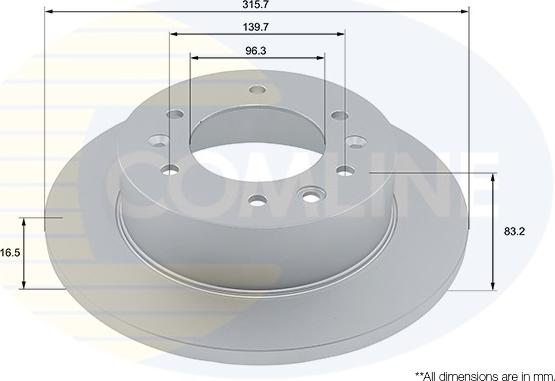 Comline ADC4070 - Спирачен диск vvparts.bg