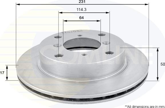 Comline ADC0906V - Спирачен диск vvparts.bg