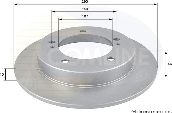 Comline ADC0902 - Спирачен диск vvparts.bg