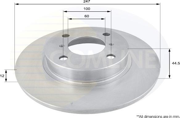 Comline ADC0918 - Спирачен диск vvparts.bg