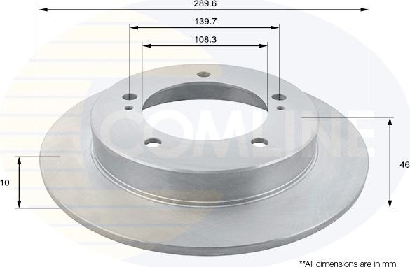 Comline ADC0933 - Спирачен диск vvparts.bg