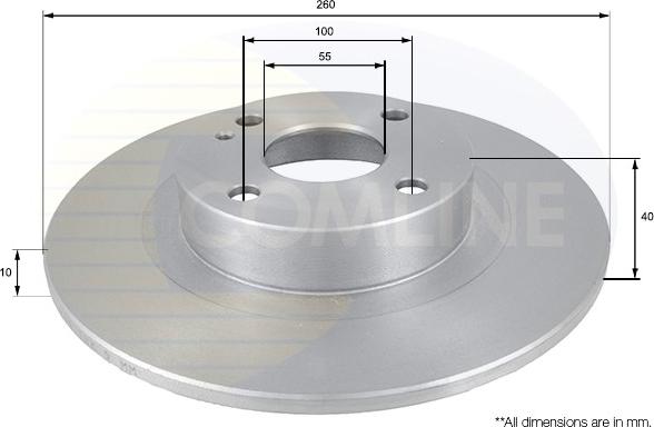 Comline ADC0438 - Спирачен диск vvparts.bg