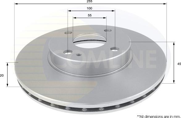 Comline ADC0432V - Спирачен диск vvparts.bg