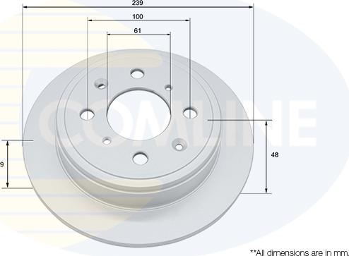 Comline ADC0510 - Спирачен диск vvparts.bg