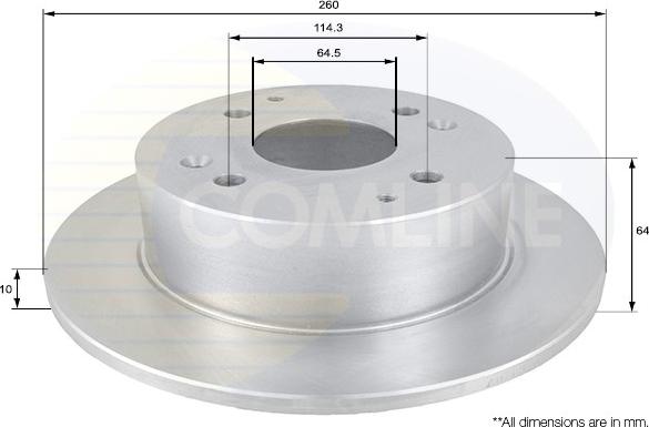 Comline ADC0536 - Спирачен диск vvparts.bg