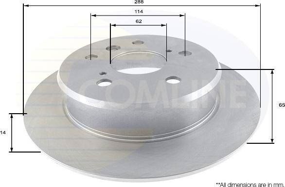 Comline ADC0147 - Спирачен диск vvparts.bg