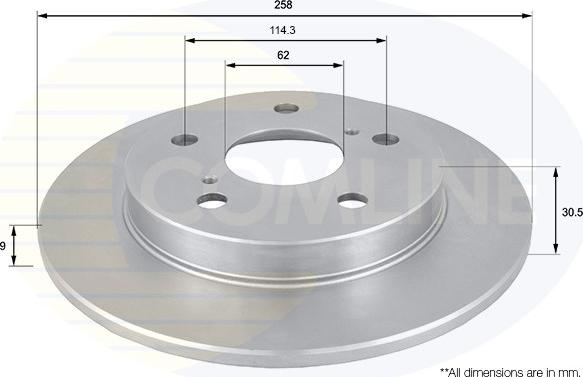 Comline ADC01145 - Спирачен диск vvparts.bg