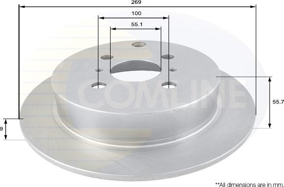 Comline ADC01104 - Спирачен диск vvparts.bg