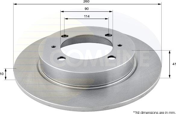 Comline ADC0355 - Спирачен диск vvparts.bg