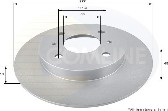 Comline ADC0259 - Спирачен диск vvparts.bg