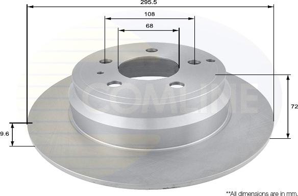 Comline ADC1905 - Спирачен диск vvparts.bg