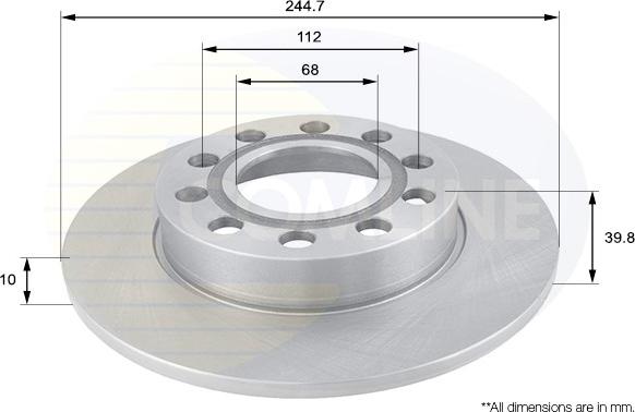 Comline ADC1446 - Спирачен диск vvparts.bg