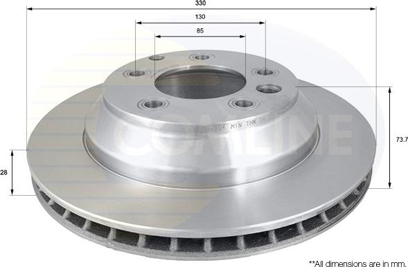 Comline ADC1460V - Спирачен диск vvparts.bg