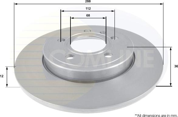 Comline ADC1468 - Спирачен диск vvparts.bg