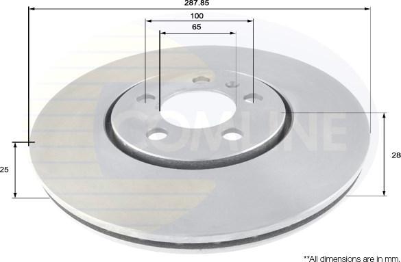 Comline ADC1463V - Спирачен диск vvparts.bg