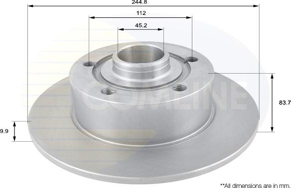 Comline ADC1419 - Спирачен диск vvparts.bg