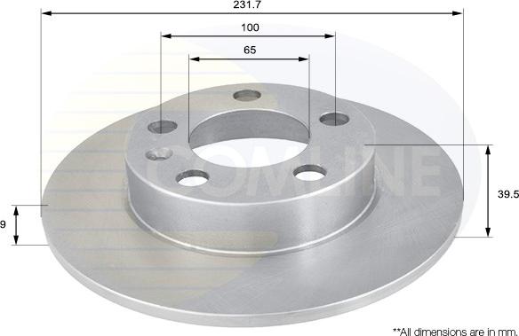 Comline ADC1414 - Спирачен диск vvparts.bg