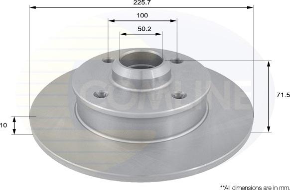 Comline ADC1416 - Спирачен диск vvparts.bg