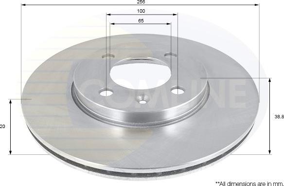 Comline ADC1410V - Спирачен диск vvparts.bg