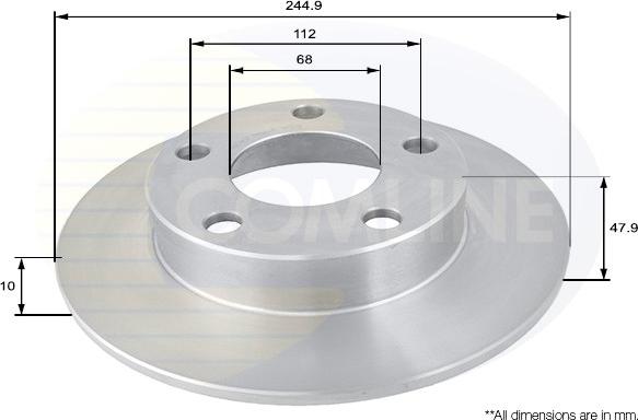 Comline ADC1437 - Спирачен диск vvparts.bg